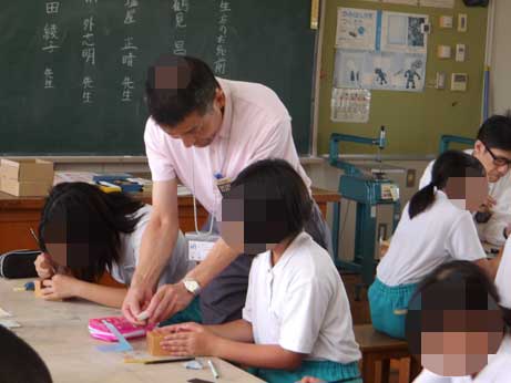 能美市立福岡小学校でハンコ出前講座がありました